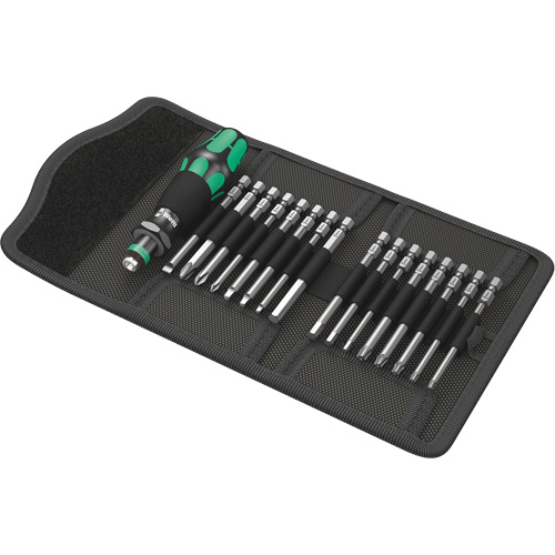 Kraftform Kompakt 60 Screwdriver & Bit Set 17-PC, 6-3/32" L, Plastic Handle Superchem Industries