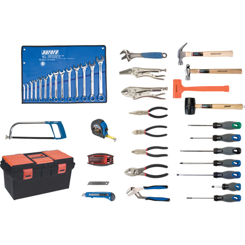 Jeu d'outils de luxe avec coffret en plastique, 56 morcea Superchem Industries