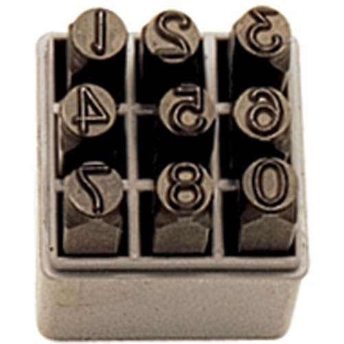 Number Hand Stamp Set, 9 Pieces Superchem Industries