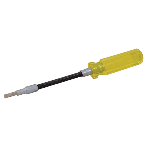 Tournevis &agrave; fente flexible, Tige de 3/16", Ronde, 7-1/2" lo, Prise en Plastique Superchem Industries