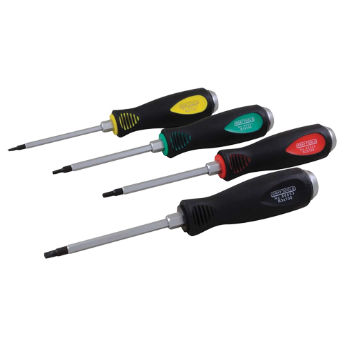 Square Recess Screwdriver Set, 4 Pcs. Superchem Industries