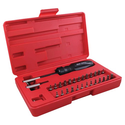 Gearless Screwdriver Set In Plastic Storage Case, 10" L Superchem Industries