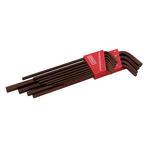 Extra Long Arm Hex Key Set, 13 Pcs., Imperial Superchem Industries