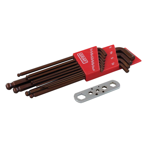 Long Arm Ball Hey Key Set, 13 Pcs., Imperial Superchem Industries