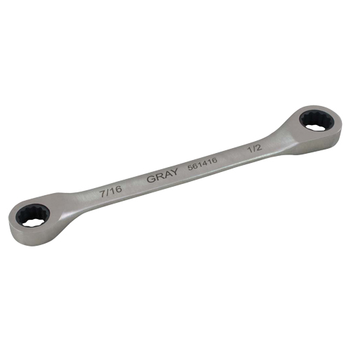 Cl&eacute; &agrave; cliquet polygonale double pour engrenage, 12 pans, 7/16" x 1/2", Fini Ordinaire Superchem Industries