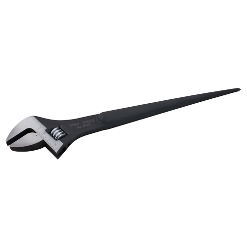 Structural Adjustable Wrench, 15" L, 1-3/4" Max Width, Black Oxide Superchem Industries
