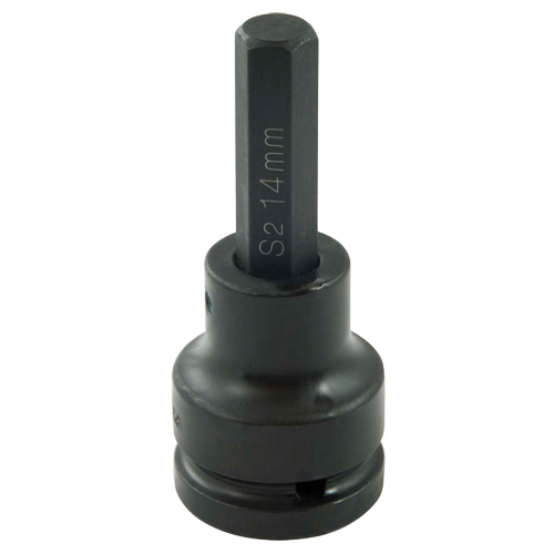 Bit Socket, Hex, 14 mm x 102 mm L, 3/4" Drive Superchem Industries