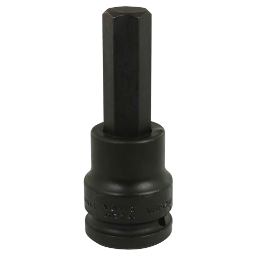 Impact Bit Socket, Hex, 19 mm x 3/4" Drive Superchem Industries
