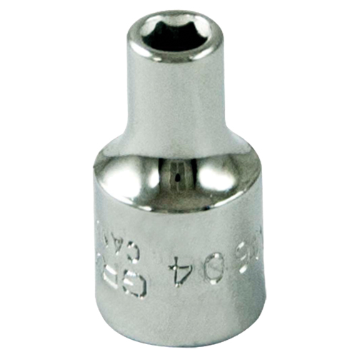 Socket, 4 mm, 1/4" Drive, 6 Points Superchem Industries