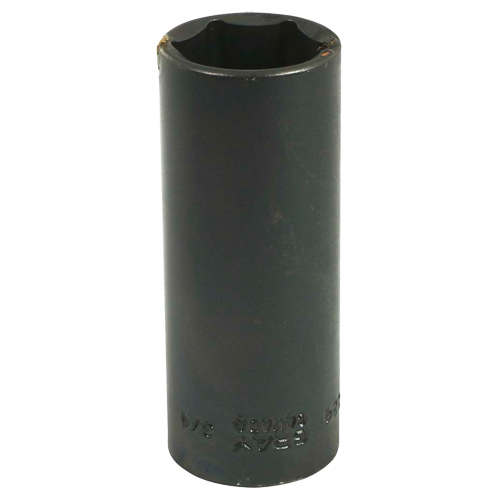 Socket, Impact, 3/4", 3/8" Drive, 6 Points, Deep Superchem Industries