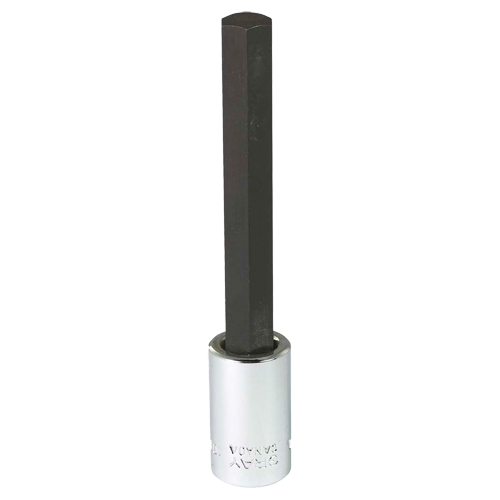 Extra Long Bit  Socket, 10 mm x 4" L, 3/8" Drive Superchem Industries