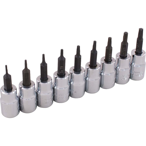 Jeu de douilles, Torx, Prise 3/8", 9 mrcx Superchem Industries