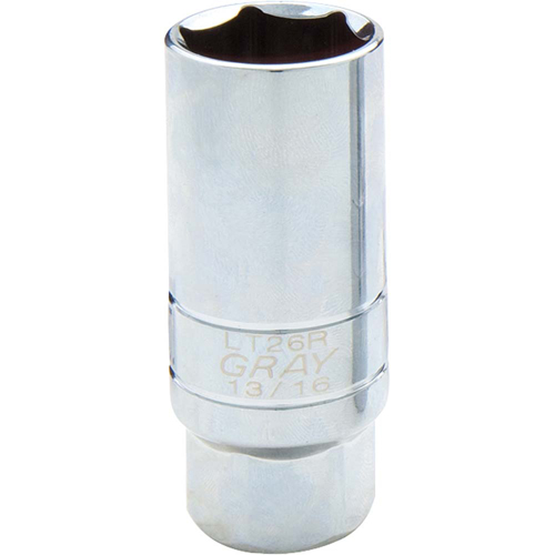 Spark Plug Socket, 3/8" Drive, 13/16" Socket, 1-1/10" L Superchem Industries