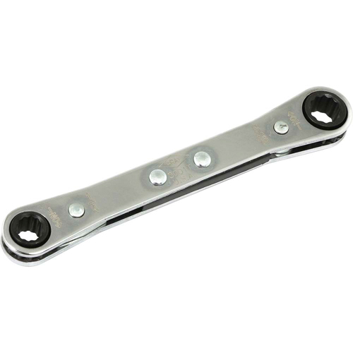 Flat Ratcheting Box Wrench, 1/4" Drive, Plain Handle Superchem Industries