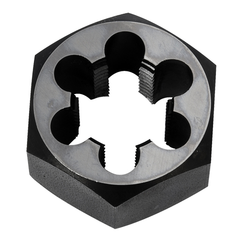 &eacute;crou &agrave; refileter hexagonale, dia. 2"/1", Filet de 3/4"-14, Acier au carbone/Acier au chrome Superchem Industries