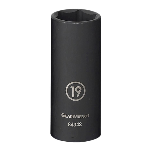 Socket, Impact, 17 mm, 3/8" Drive, 6 Points, Deep Superchem Industries
