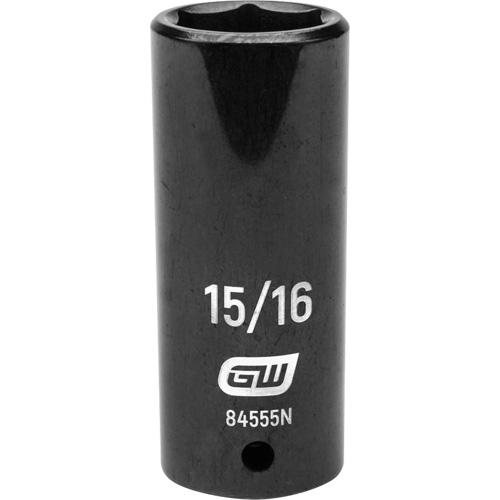Socket, Impact, 15/16", 1/2" Drive, 6 Points, Deep Superchem Industries