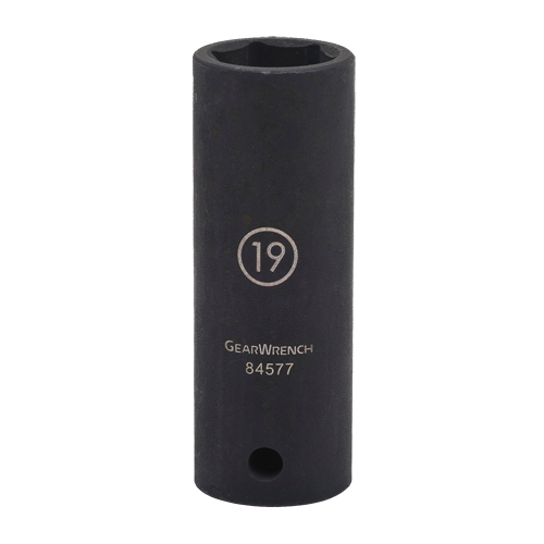 Socket, Impact, 17 mm, 1/2" Drive, 6 Points, Deep Superchem Industries
