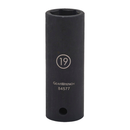 Socket, Impact, 22 mm, 1/2" Drive, 6 Points, Deep Superchem Industries