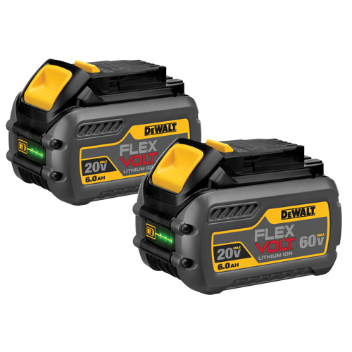 FlexVolt Batteries, Lithium-Ion, 60 V, 6 A Superchem Industries