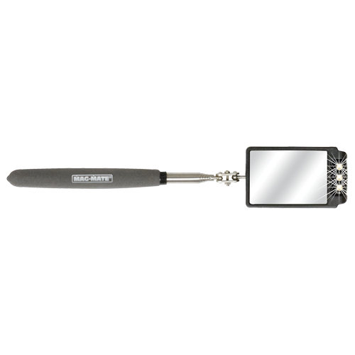 Miroir d'inspection, Rectangulaire, 2-3/4" lo x 1-7/8" la, T&eacute;lescopique Superchem Industries