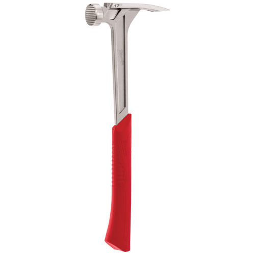 Milled Face Framing Hammer, 17 oz., Solid Steel Handle, 16-1/8" L Superchem Industries