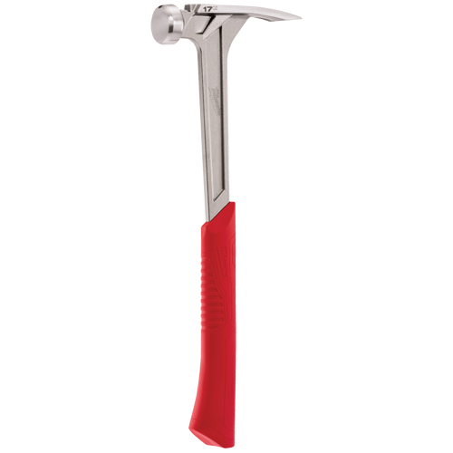 Smooth Face Framing Hammer, 17 oz., Solid Steel Handle, 16-1/8" L Superchem Industries