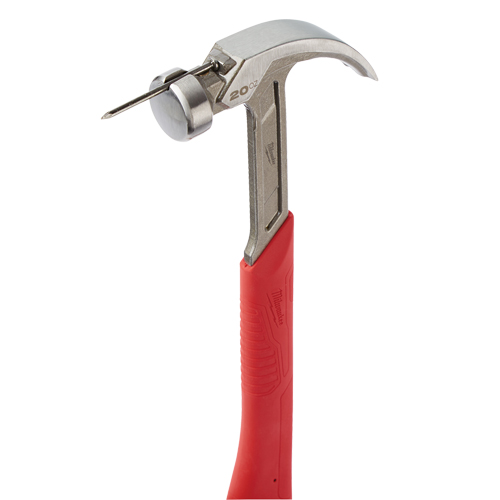 Curved Claw Smooth-Face Hammer, 20 oz., Solid Steel Handle, 14" L Superchem Industries