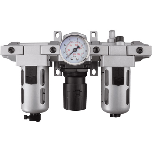 Modular Filter, Regulator & Lubricator (Gauge Included), 1/4" NPT Superchem Industries