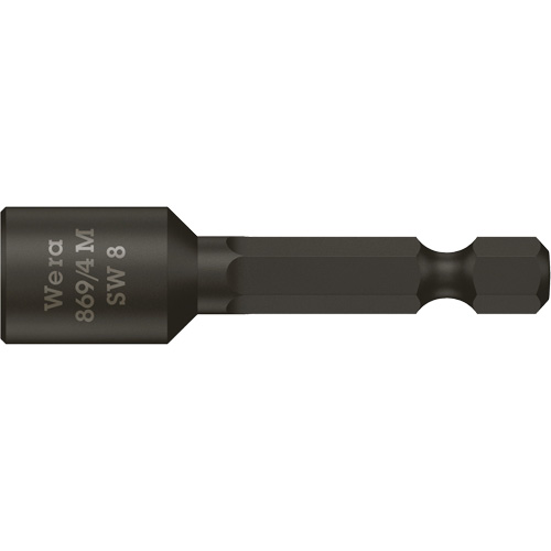 Nutsetters, 8 mm Tip, 1/4" Drive, 50 mm L, Magnetic Superchem Industries