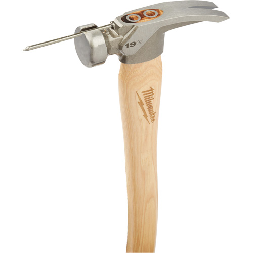Smooth Face Framing Hammer, 19 oz., Wood Handle, 16" L Superchem Industries