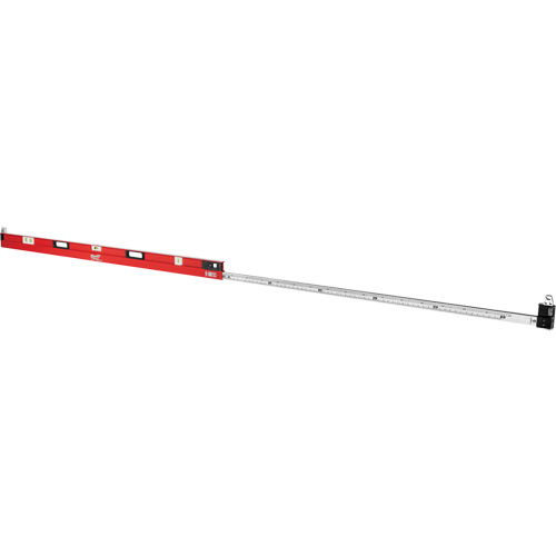 RedStick Expandable Level, I-Beam, 12' L, Aluminum, 3, Magnetic Superchem Industries