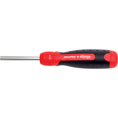 Ratcheting Tamperproof Screwdriver, 8-1/2" L, Cushion Grip Handle Superchem Industries