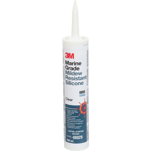 Produit d'&eacute;tanch&eacute;it&eacute; &agrave; base de silicone de calibre marin, 296 ml, Cartouche, Transparent Superchem Industries