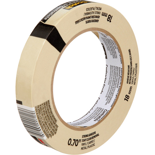 Scotch&reg; Contractor Grade Masking Tape 2020, 18 mm (3/4") x 55 m (180'), Beige Superchem Industries
