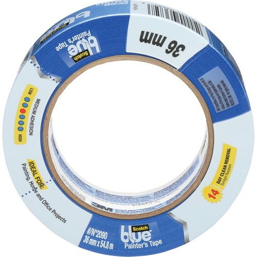 Ruban pour peintre ScotchBlue Original 2090, 36 mm (1-2/5") x 55 m (180'), Bleu Superchem Industries