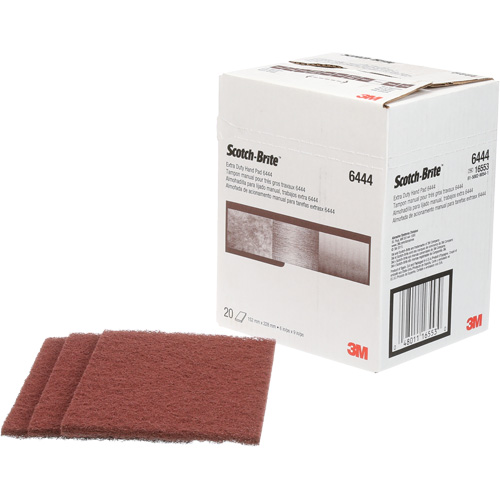Scotch-Brite Extra-Duty Hand Pad, Aluminum Oxide, 9" x 6", Fine Grit Superchem Industries