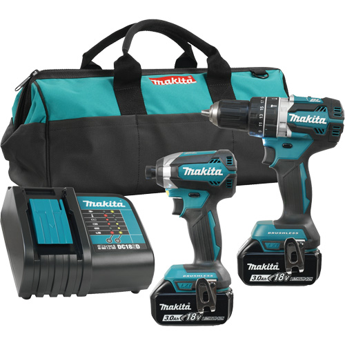 LXT&reg; 2-Tool Brushless Motor Combo Kit, 18 V Superchem Industries