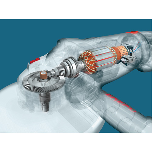 Grande meule angulaire &agrave; haute performance, 9", 120 V, 15 A, 6500 Tr/min Superchem Industries