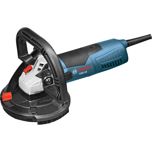 Concrete Surfacing Grinder with Dust-Collecting Shroud Superchem Industries