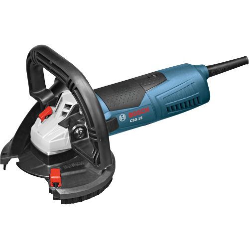 Concrete Surfacing Grinder with Dust-Collecting Shroud Superchem Industries