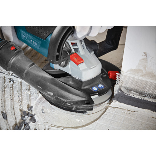 Concrete Surfacing Grinder with Dust-Collecting Shroud Superchem Industries