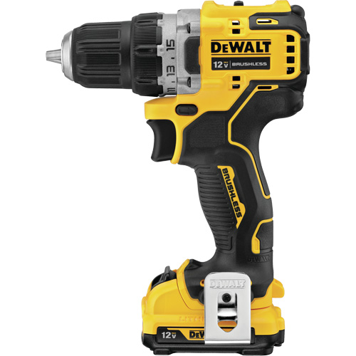 Xtreme Brushless Drill Driver Kit, Lithium-Ion, 12 V, 3/8" Chuck, 250 UWO Torque Superchem Industries