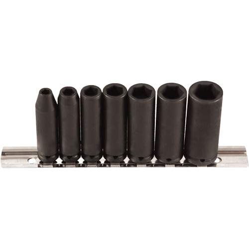 Socket Set, 7 Pcs, Impact, 1/4" Drive Size, Deep Superchem Industries