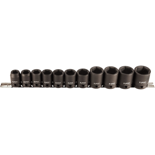 Jeu de douilles, 11 Mcx, Chocs, Prise de 1/2" Superchem Industries