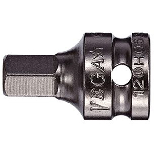 Socket Bit, Hex, 1/8" x 3/4" L, 1/4" Drive Superchem Industries