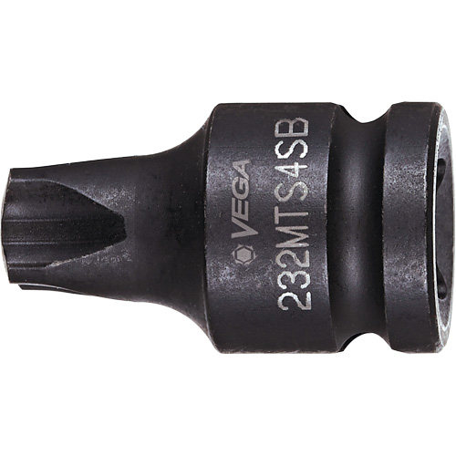 Socket Bit, Mortorq&reg; Super, 4 x 1-1/4" L, 3/8" Drive Superchem Industries