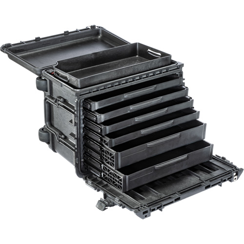 Gen 2 Mobile Tool Chest, 24" W, 7 Drawers, Black Superchem Industries