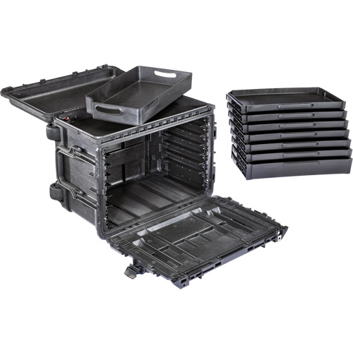 Armoire &agrave; outils mobile Gen 2, 24" la, 6 tiroirs, Noir Superchem Industries