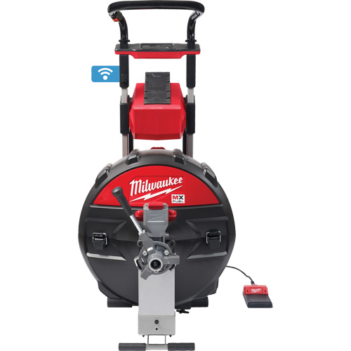 MX Fuel Sewer Drum Machine with PowerTredz, Electric, 5/8" x 100' and 3/4" x 100' Superchem Industries
